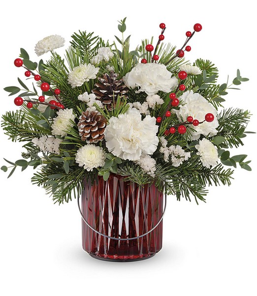 Gleaming Holiday Bouquet from Richardson's Flowers in Medford, NJ